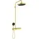 IS-Duschsystem-m-Brausethermostat-Solos-mit-LED-Leuchtring-Brushed-Gold-A7883A2 gallery number 1